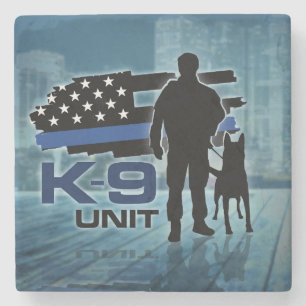 K-9 Unit  -Police Dog - Malinois Stone Coaster