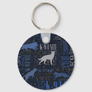 K-9 Unit  -Police Dog Unit Keychain