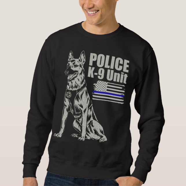 K-9 Unit Shirt, K9 Handler Gifts Sweatshirt (Front)