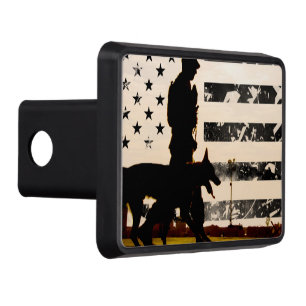 K-9 Working Dog Handler Trailer Hitch Cover