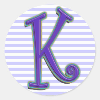 K CLASSIC ROUND STICKER