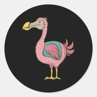 K Dodo Bird Classic Round Sticker