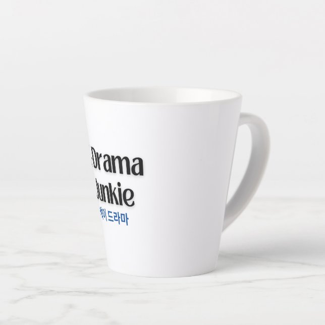 K Drama Junkie Latte Mug (Angle droit)