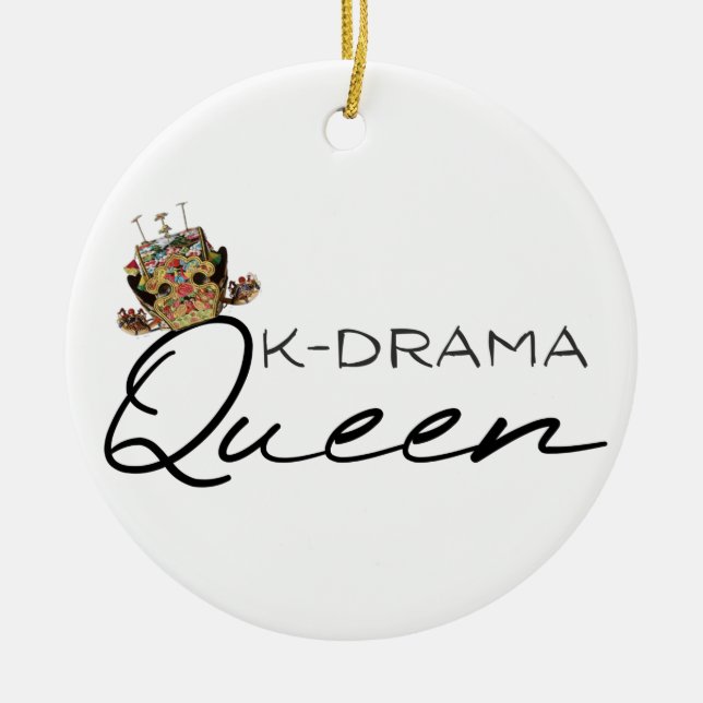 K-drama Queen Ceramic Ornament (Front)