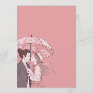 K-drama watercolor elegant custom korean fandom thank you card