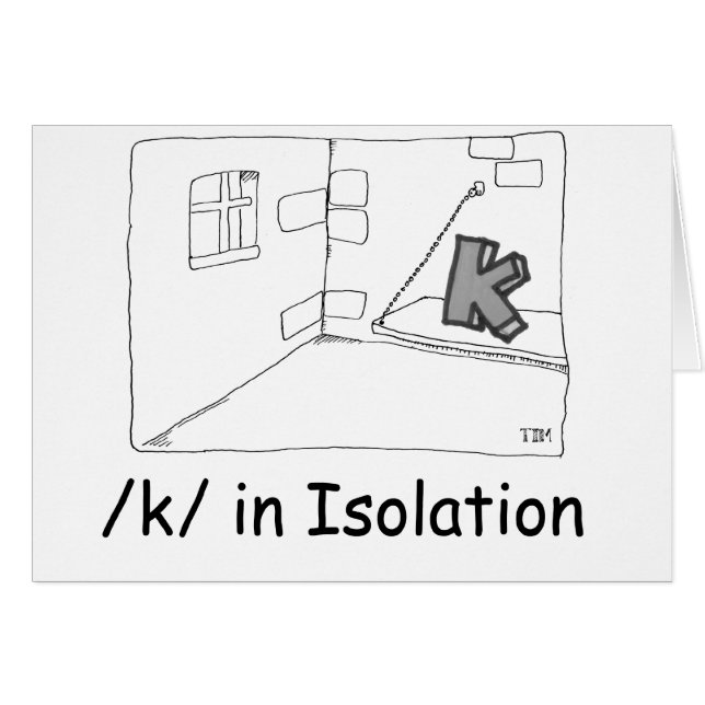 K en isolation (Devant horizontal)