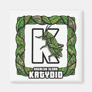 K est pour Katydid – Aimant d'apprentissage ABC de