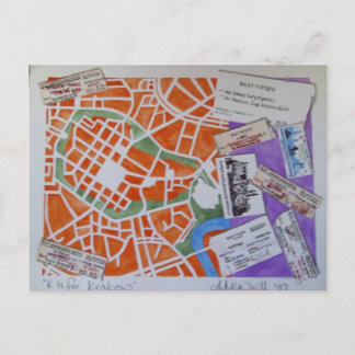 K est pour la carte postale de Cracovie