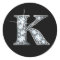 "K" Faux-"Diamond Bling" Sticker