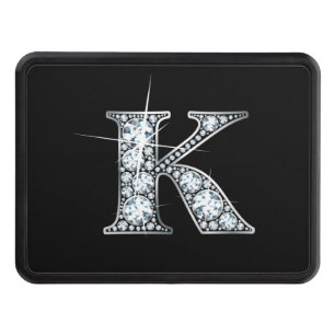 K Faux-"Diamond Bling" Trailer Hitch Cover