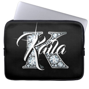 K Faux Diamond Laptop Sleeve