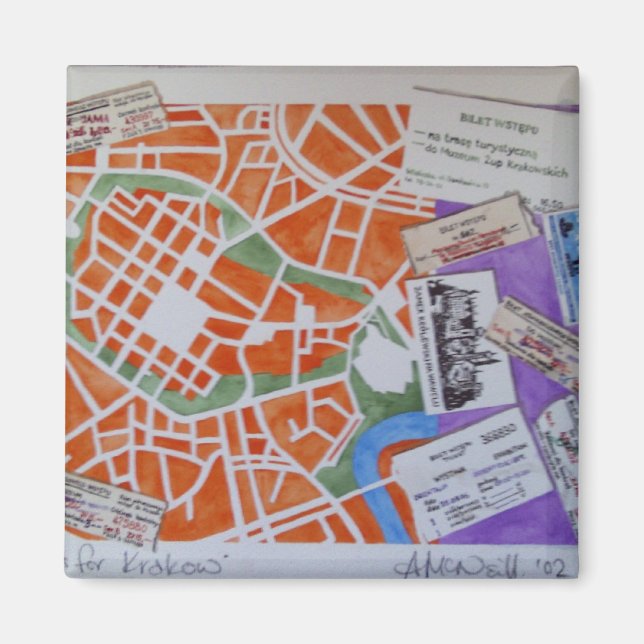 K for Krakow magnet (Front)