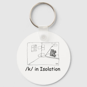 K In Isolation Keychain