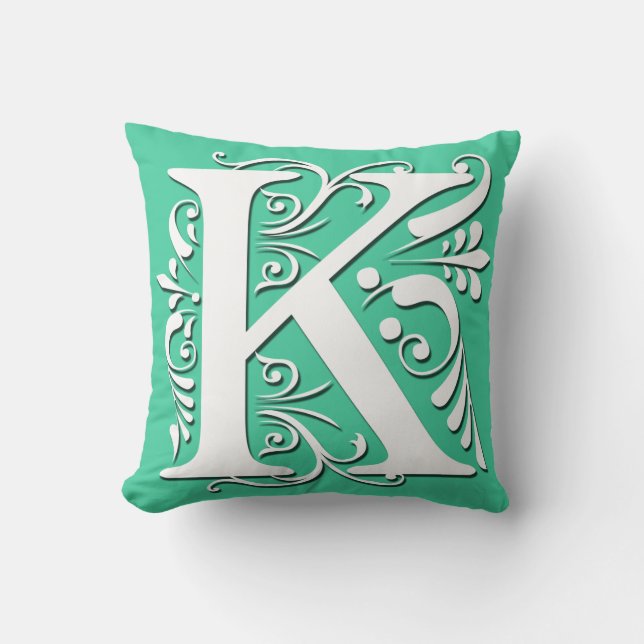K Initial letter Monogram - Cushion (Front)