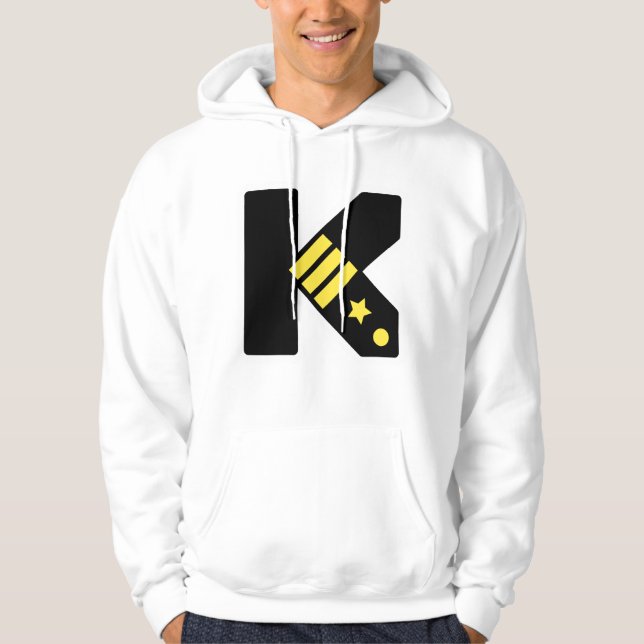 K Is For Kool – Stylized Letter Art Hoodie (Front)