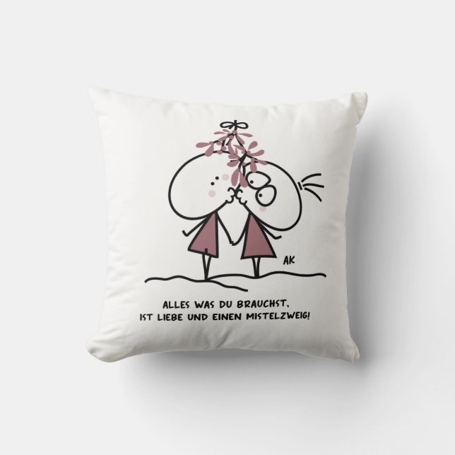 K&K Xmas Kissen Throw Pillow (Front)