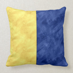 K Kilo Watercolor #Nautical Signal Maritime Flag Throw Pillow