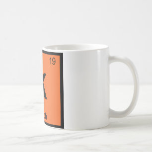 K - Kimchi Chemistry Periodic Table Symbol Coffee Mug