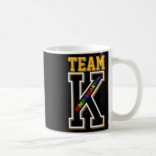 K Kindergarten Teacher Student Back To School Firs Coffee Mug