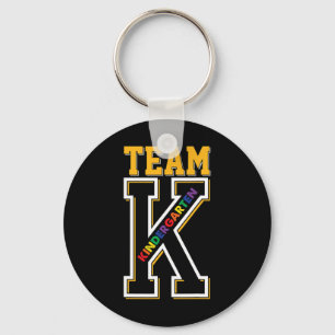 K Kindergarten Teacher Student Back To School Firs Keychain