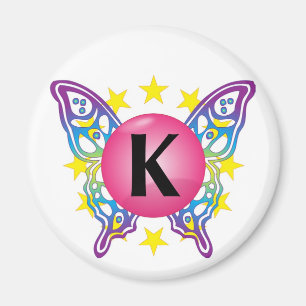 "K" logo magnet