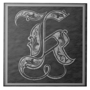 K Monogramme "Pierre Royale Grise" Carreaux de cér