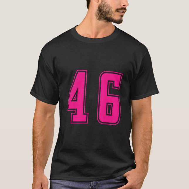 K Number 46 Team Junior Sports Numbered Uniform T-Shirt (Front)
