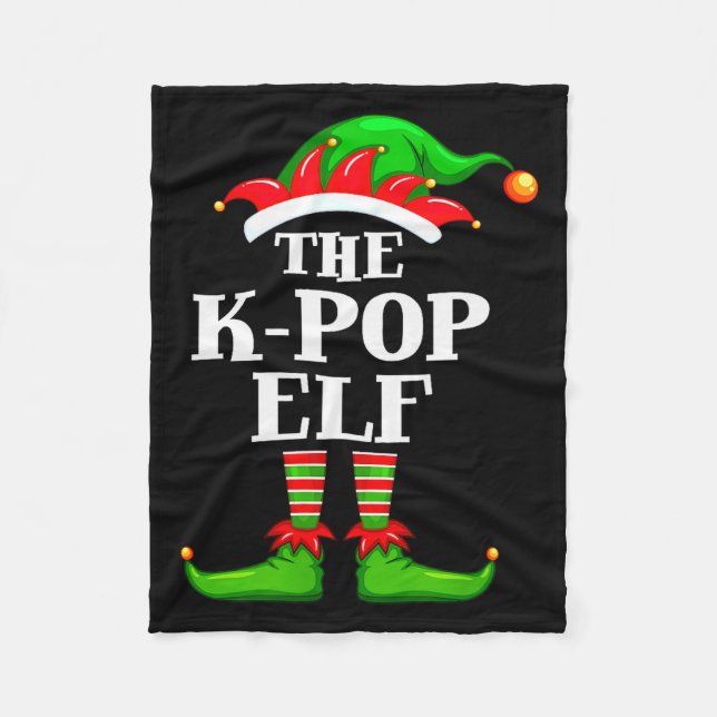 K-p Elf Matching Family Group Christmas Party Pyja Fleece Blanket (Front)
