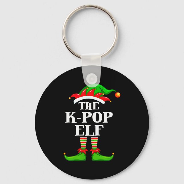 K-p Elf Matching Family Group Christmas Party Pyja Keychain (Front)
