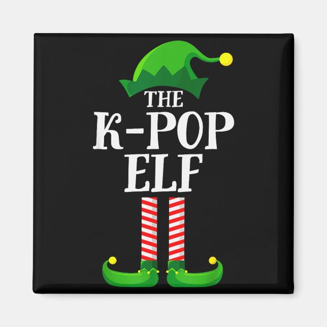 K-p Elf Matching Family Group Christmas Party Pyja Magnet (Front)