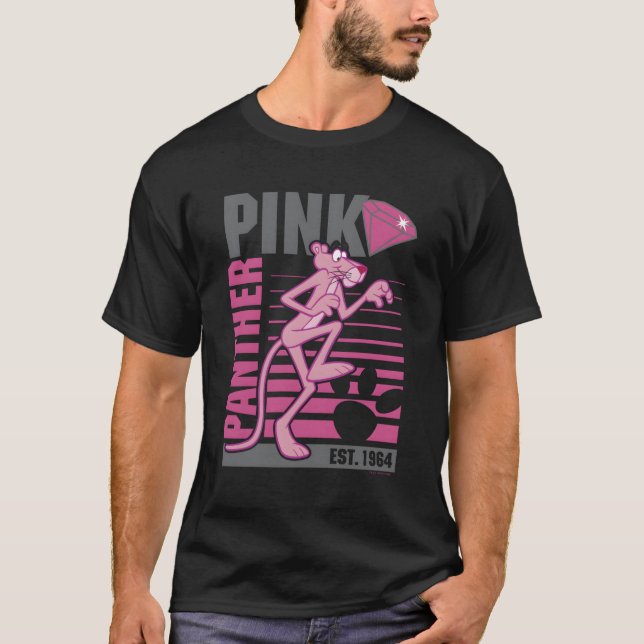 K Panther Lined Portrait T-Shirt (Front)