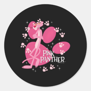 K Panther Walk All Over Classic Round Sticker