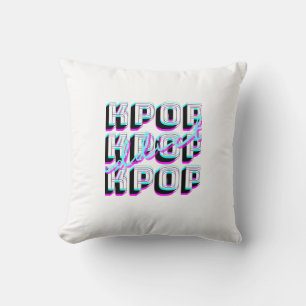 K-pop Addict Throw Pillow