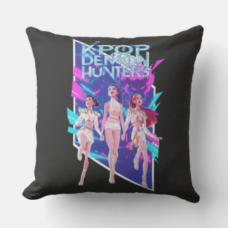 K-Pop Anime Idol Group Spiral Notebook Throw Pillow