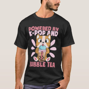 K-Pop & Bubble Tea Heart K-Drama Korean Pop Music  T-Shirt