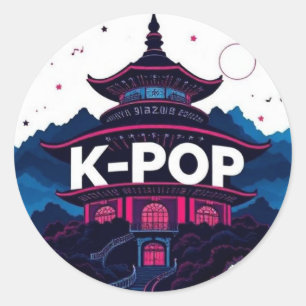 K-POP CLASSIC ROUND STICKER