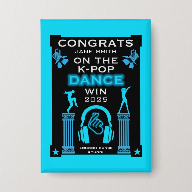 K-Pop Dance Competition Winner Congratulations (Front)