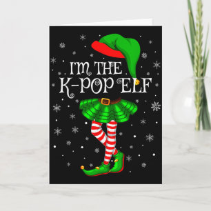 K-pop Elf Christmas Family Group Women Girls Xmas Card
