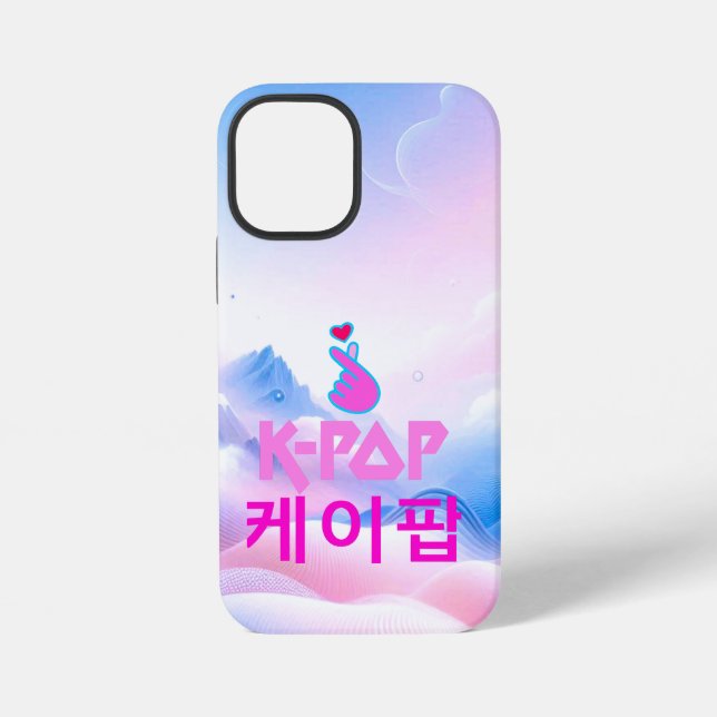 K-Pop Finger Heart: Show Your Love iPhone Case (Back)