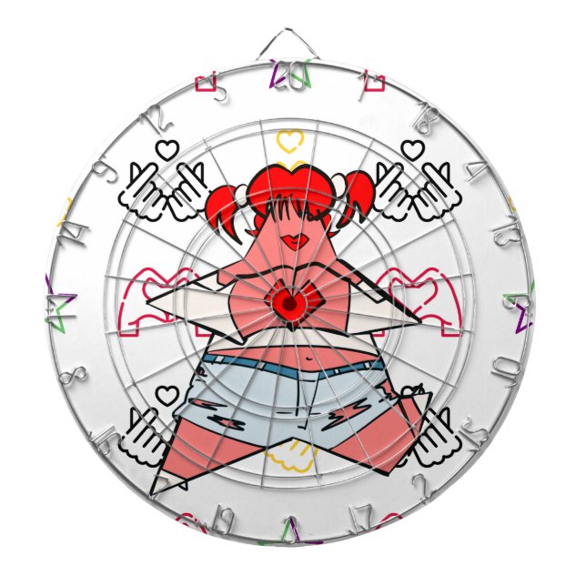  K-Pop Games & Puzzles Dartboard (Front)