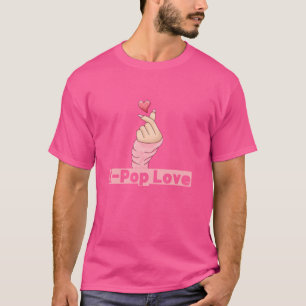 K-Pop Hand Symbol Finger Heart K-Drama Kpop Korean T-Shirt