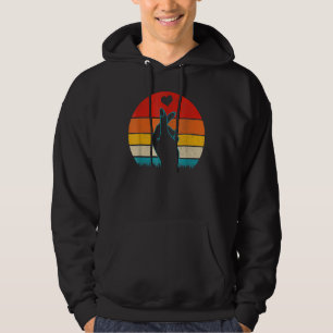 K pop Heart Hand Symbol K drama Korean Pop Vintage Hoodie