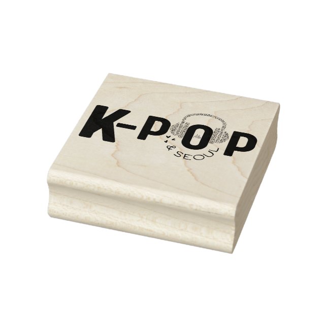 K-Pop Heart & SEOUL Rubber Stamp (Stamp)