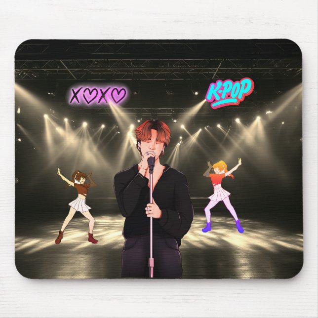 K-Pop music  Mouse Pad (Front)