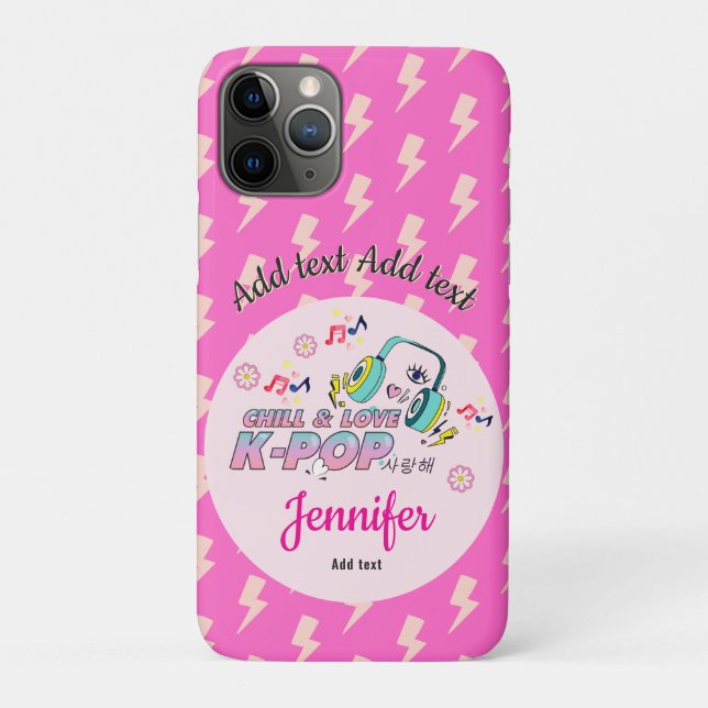K-Pop Music Star Korean Theme Birthday Girl Gift Case-Mate iPhone Case (Back)