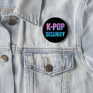 K-Pop Security Korean Pop Music Concert 2 Inch Round Button