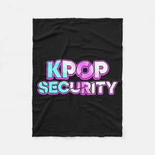K-pop security mom dad kids funny birthday concert fleece blanket