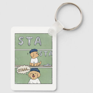 K-Pop STAAA Stray Puppy Inside Joke Fandom Keychain