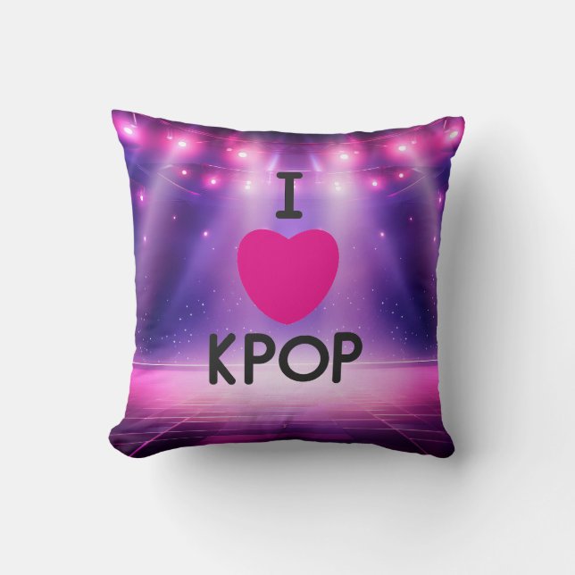 K-pop Throw Pillow (Front)