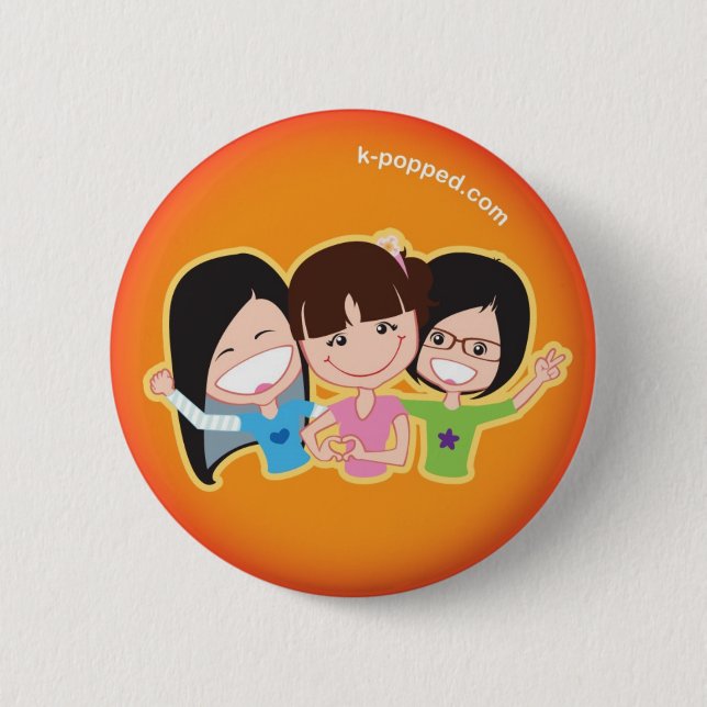K-popped! Trio button (Front)
